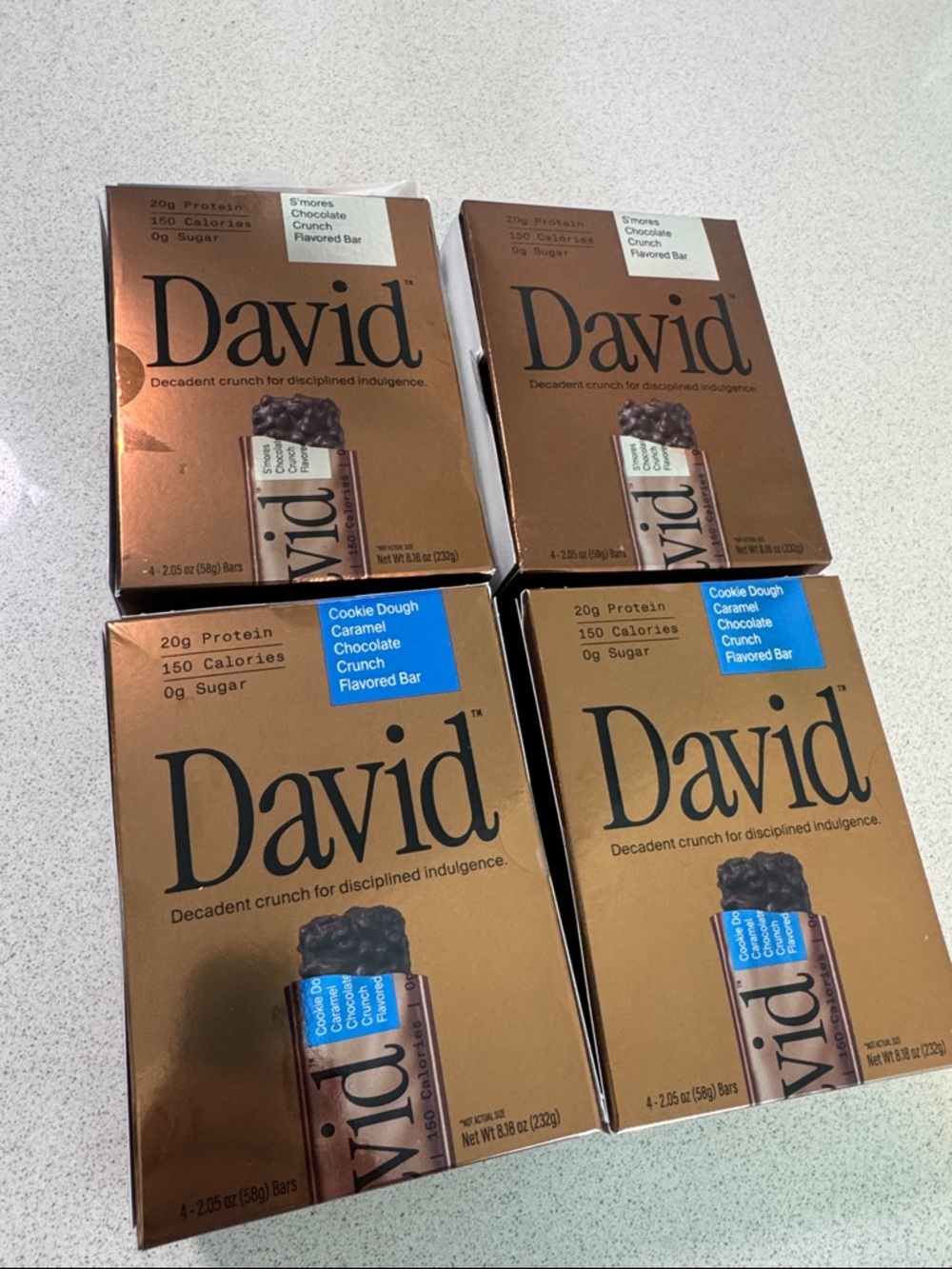 Cookie Dough Caramel Chocolate Crunch Protein Bars - Brown